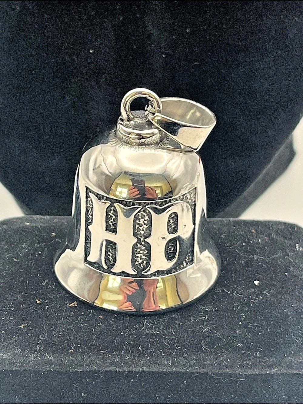 Stainless Steel Silver Bell Keychain Charm
